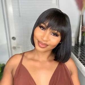 BOGO Ashimary Bangs Bob Wig With Minimalist Undetectable Lace